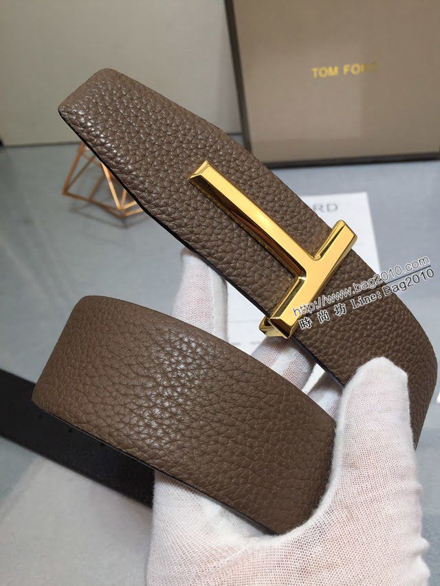 TOM FORD商務男士皮帶 湯姆福特雙面小牛皮腰帶  jjp1872
